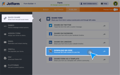 QR Code Forms