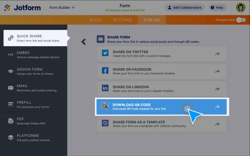 QR Code Forms