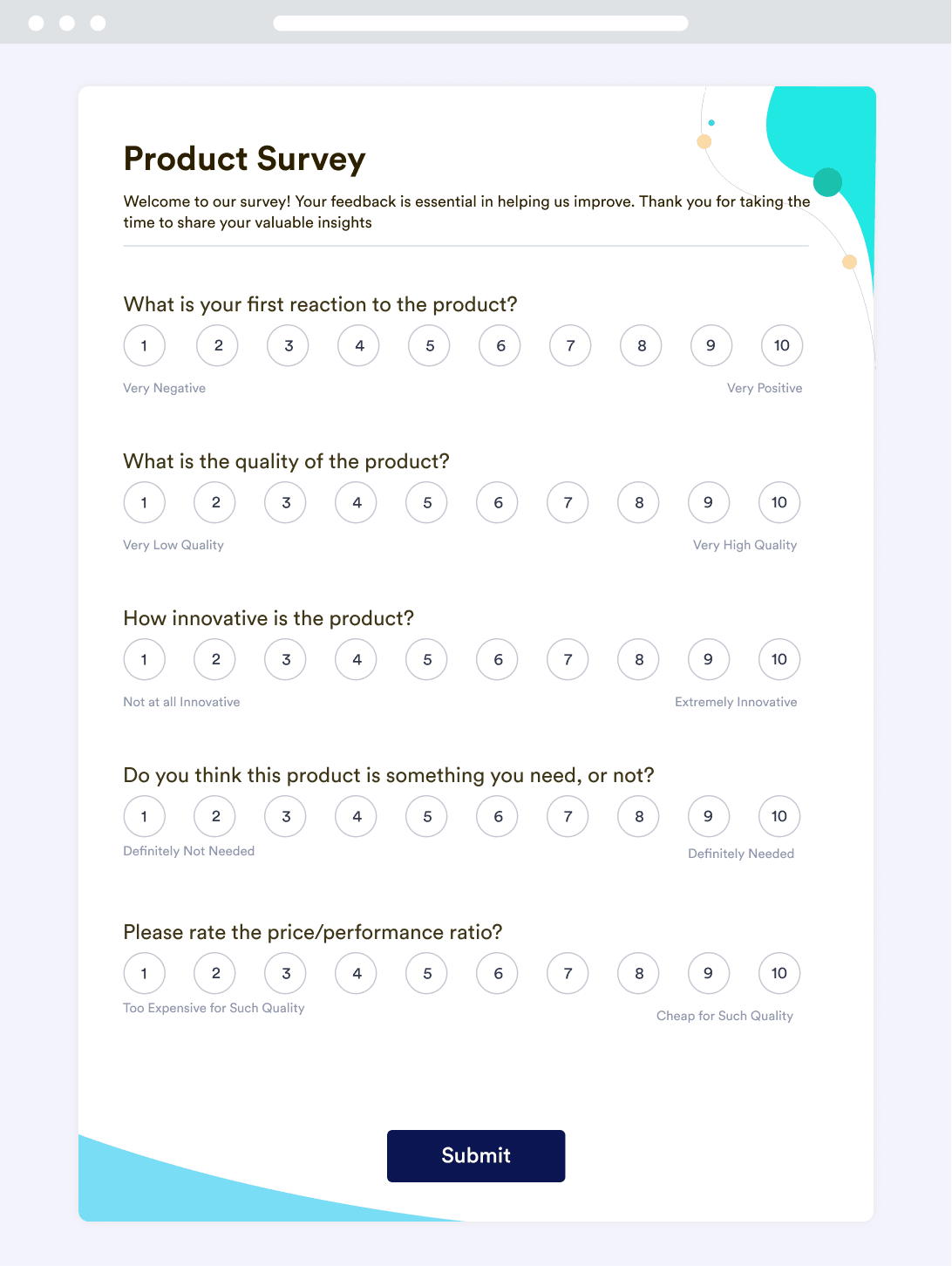 New Product Survey