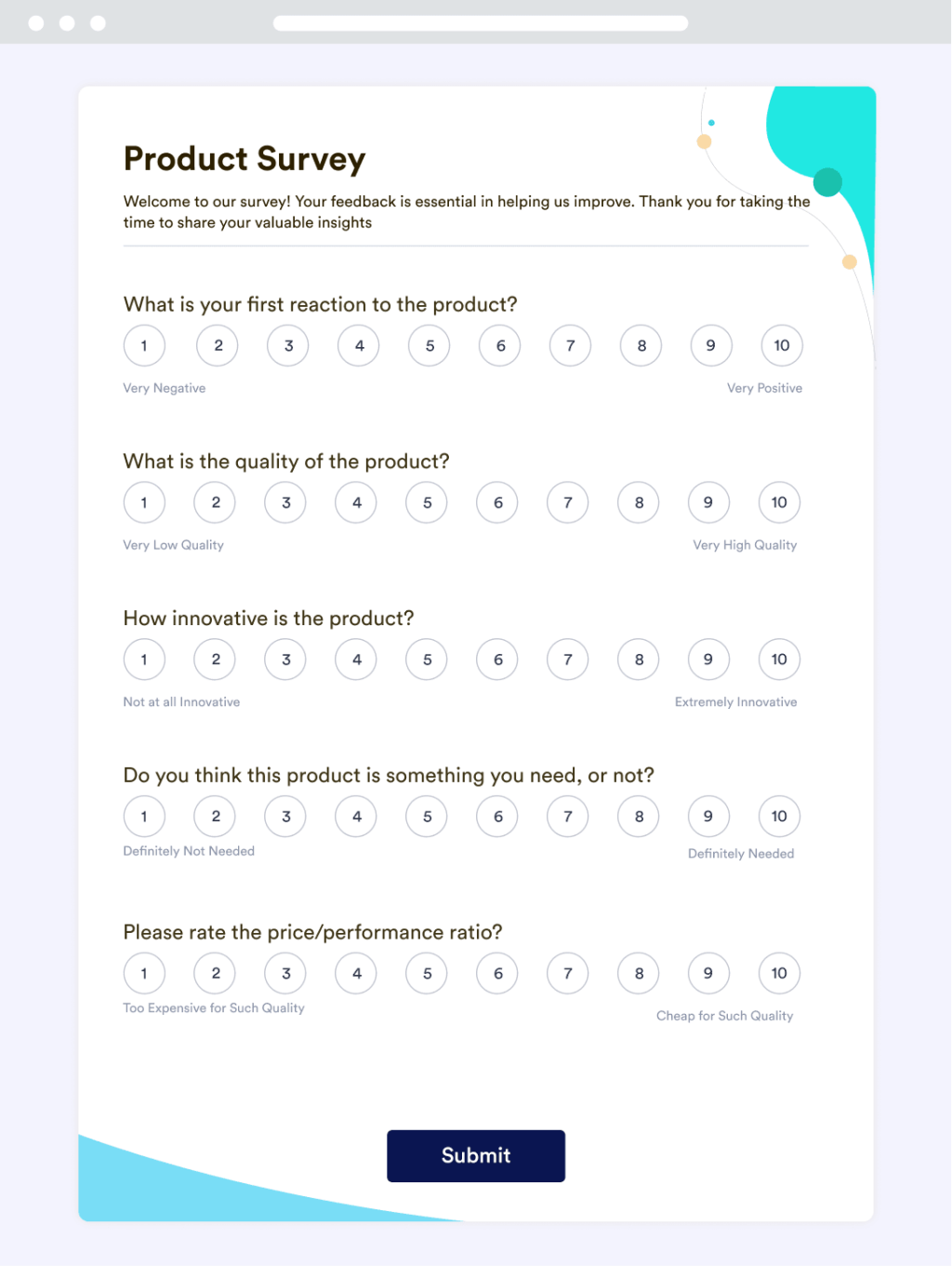 New Product Survey