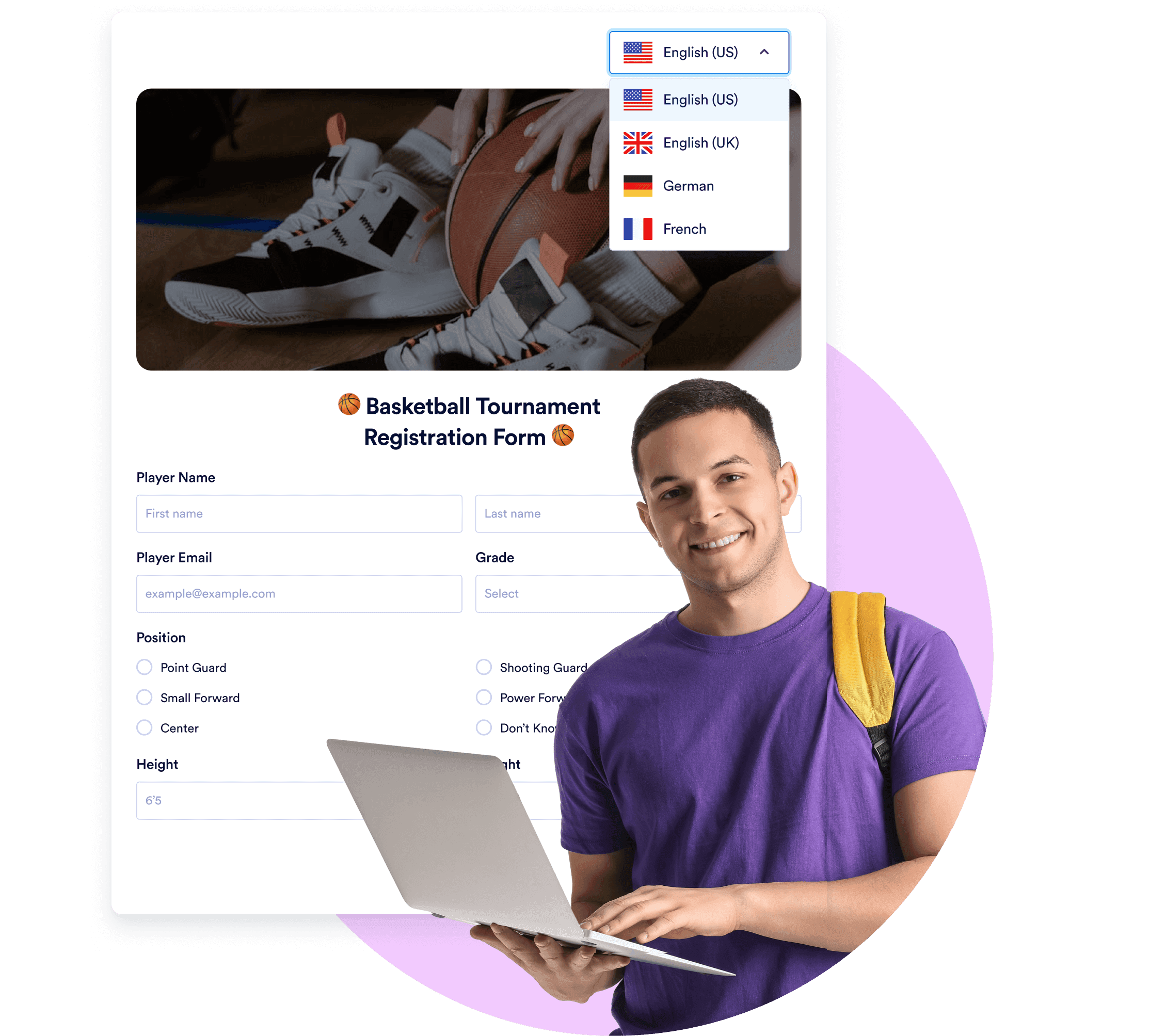 Multilingual forms for a global audience