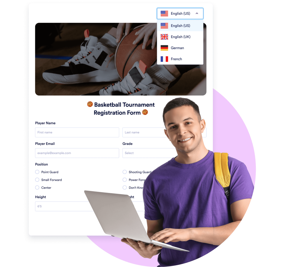 Multilingual forms for a global audience