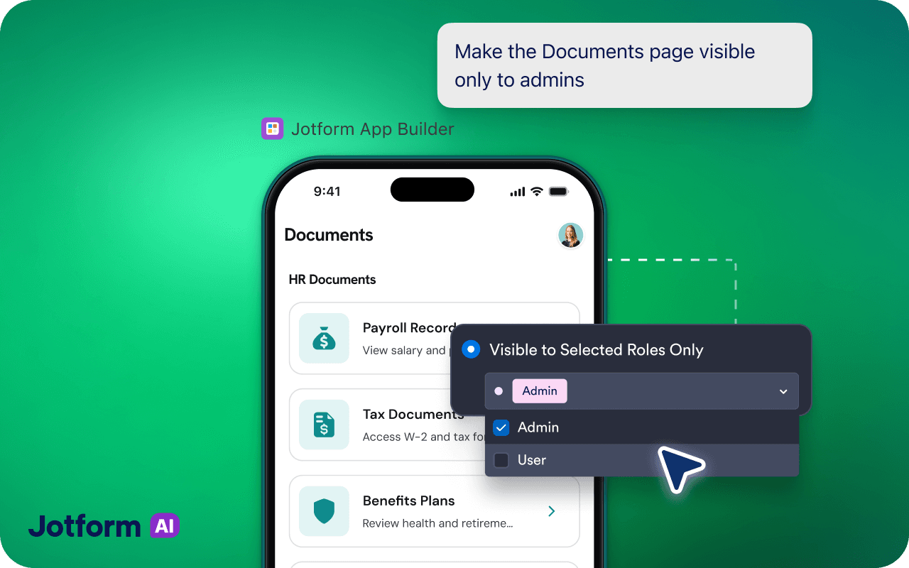 Documents page access restricted to admins