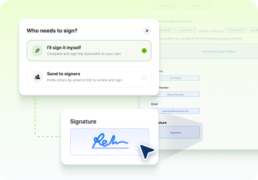 Sign and you’re done