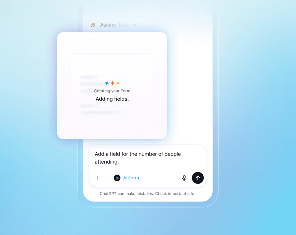 Add, remove, and reorder fields