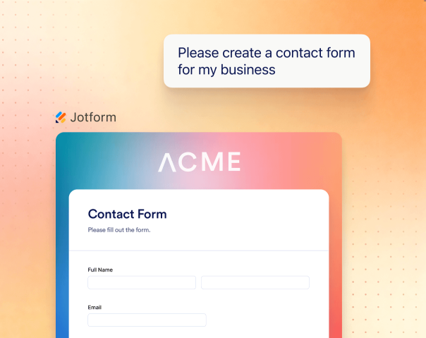 Generate forms from prompts