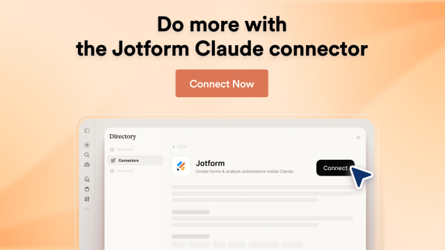 Announcing the Jotform Claude Connector