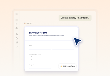 Create and refine your form in chat