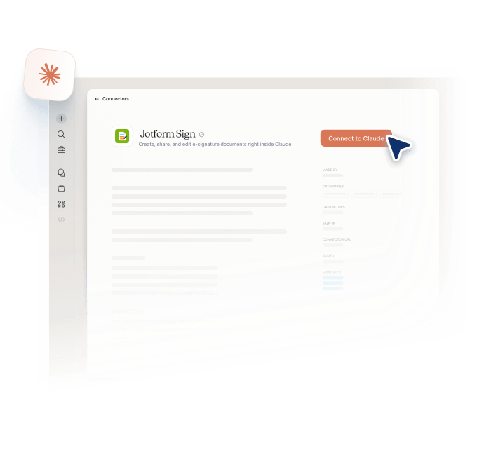 Jotform Sign connector in the Claude directory