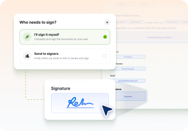 Sign and you’re done