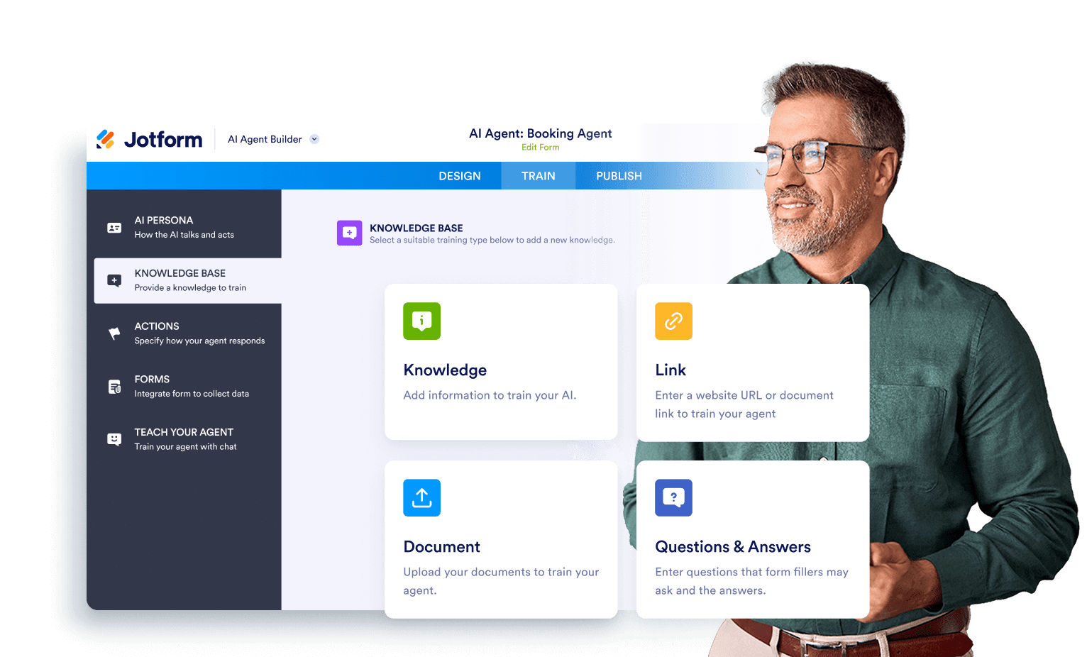 Agent builder for dvanced customization & training