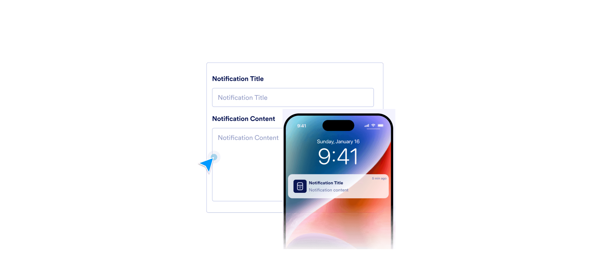Push Notification customization screen
