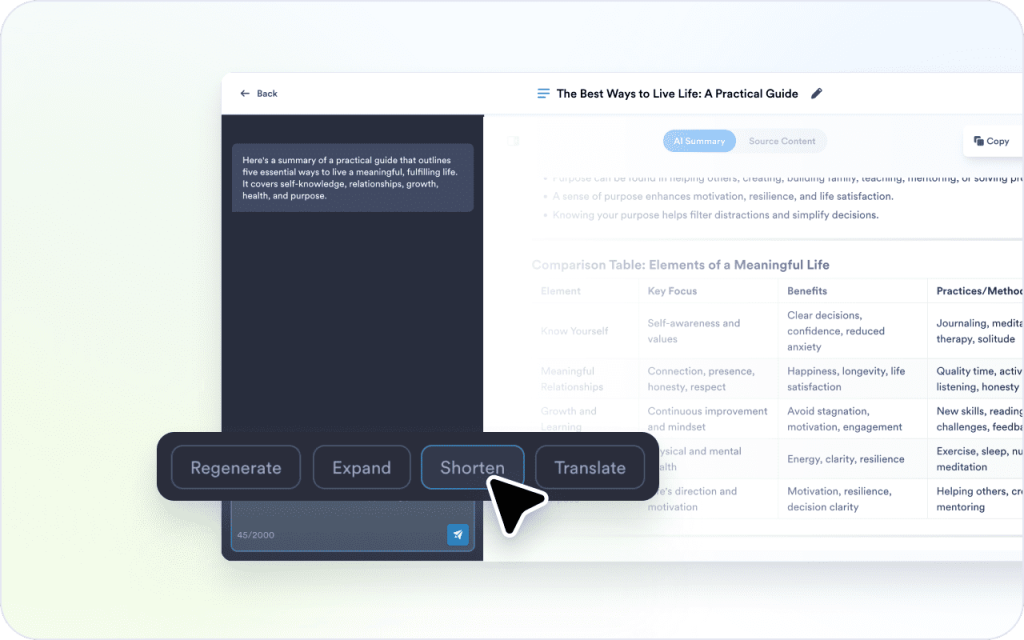 Focus on what you need to learn