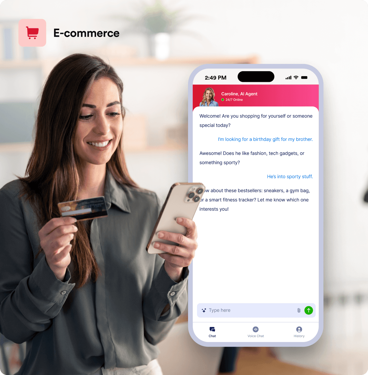 E-commerce product assistant