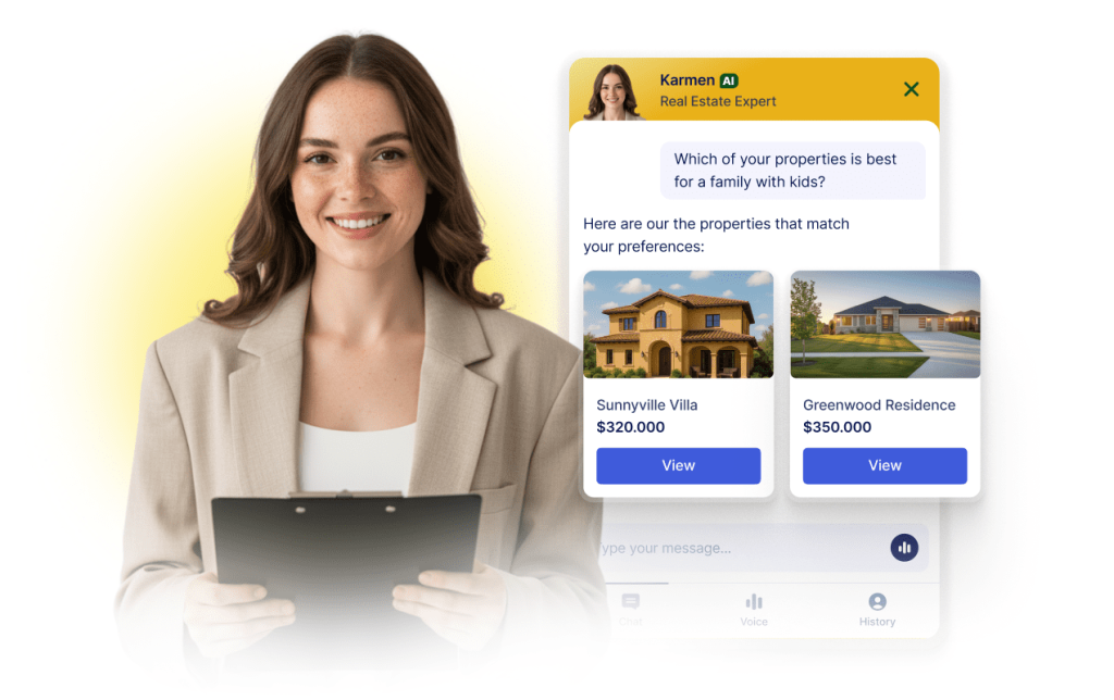 Showcase property listings instantly