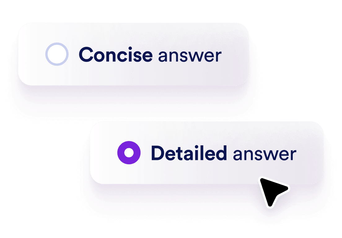 Choose concise or detailed