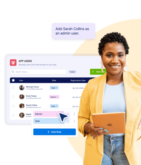 Manage app users