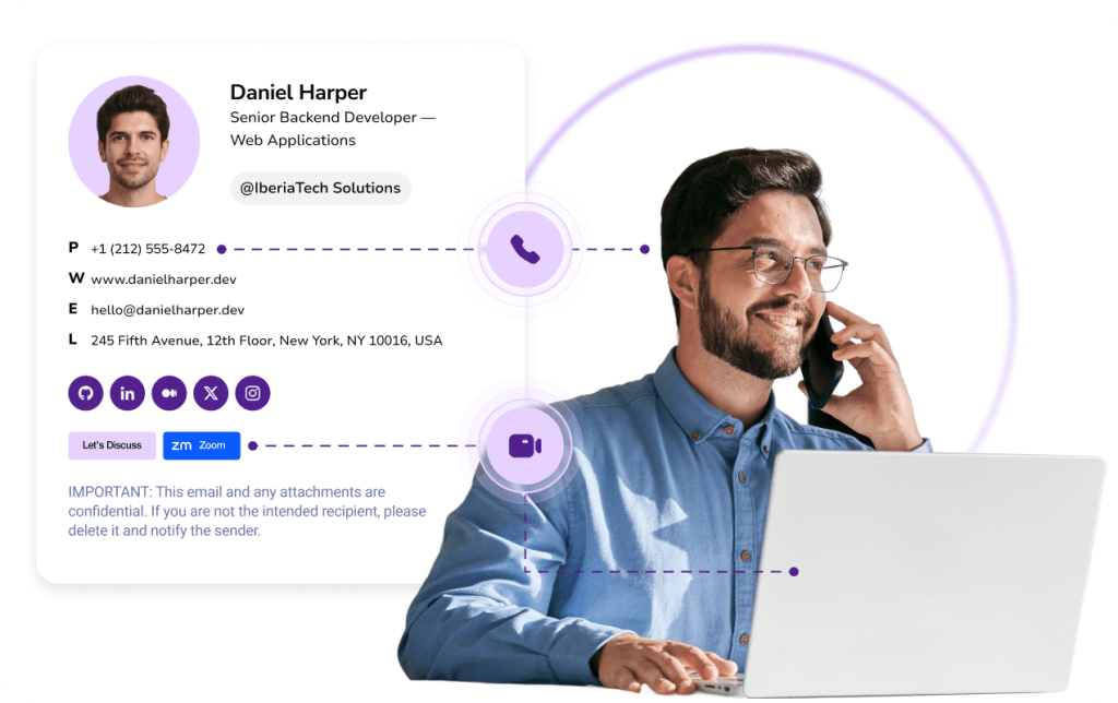 Boosts contact information accessibility