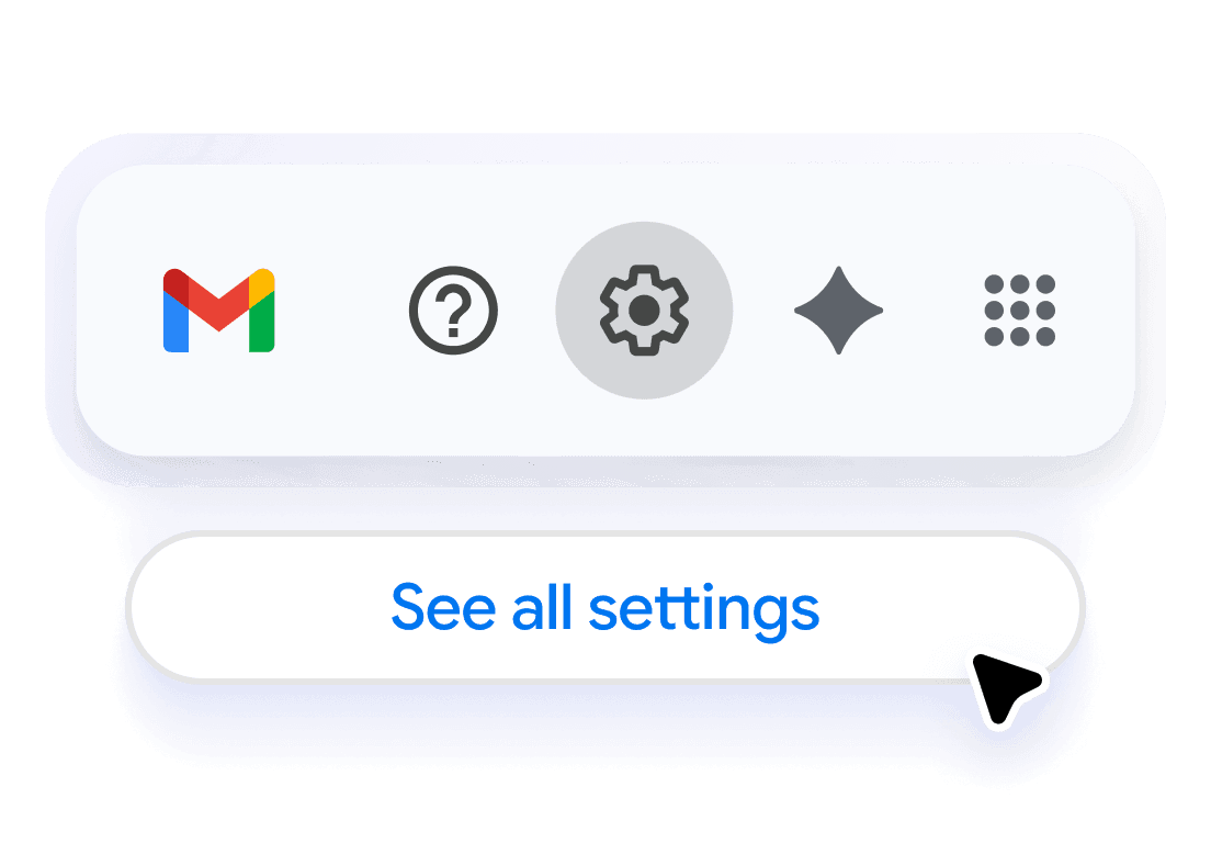 Open Gmail settings