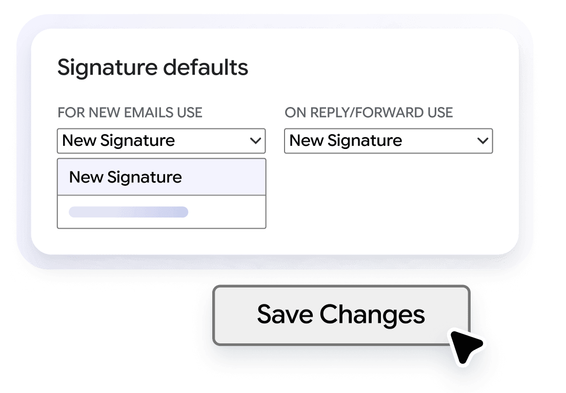 Set it as your default signature
