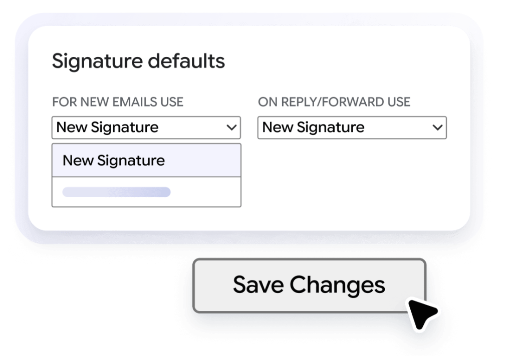 Set it as your default signature