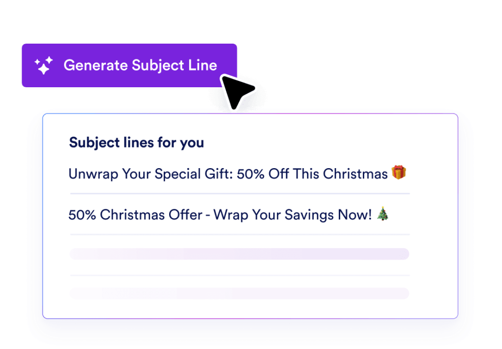 Generate your subject Line