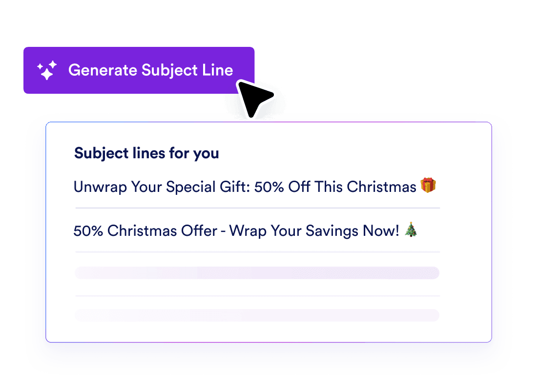 Generate your subject Line