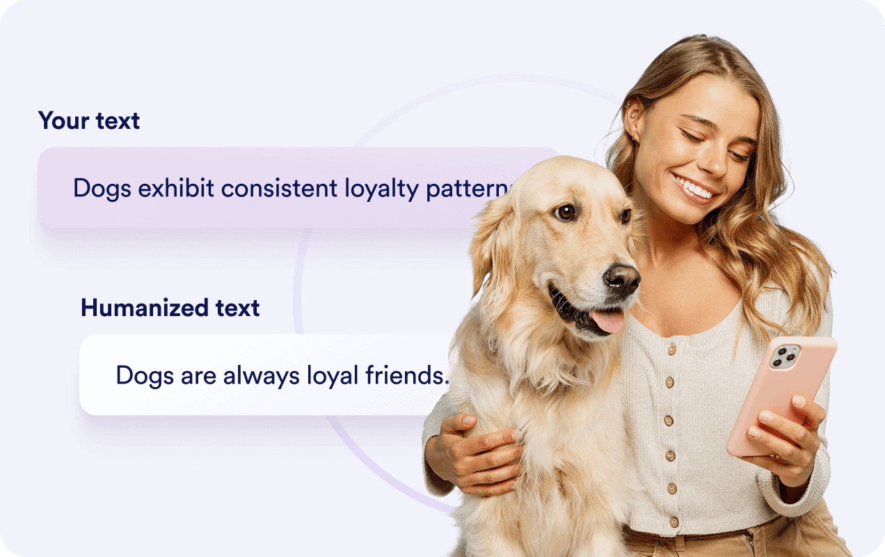 Human-sounding results, not AI voicea