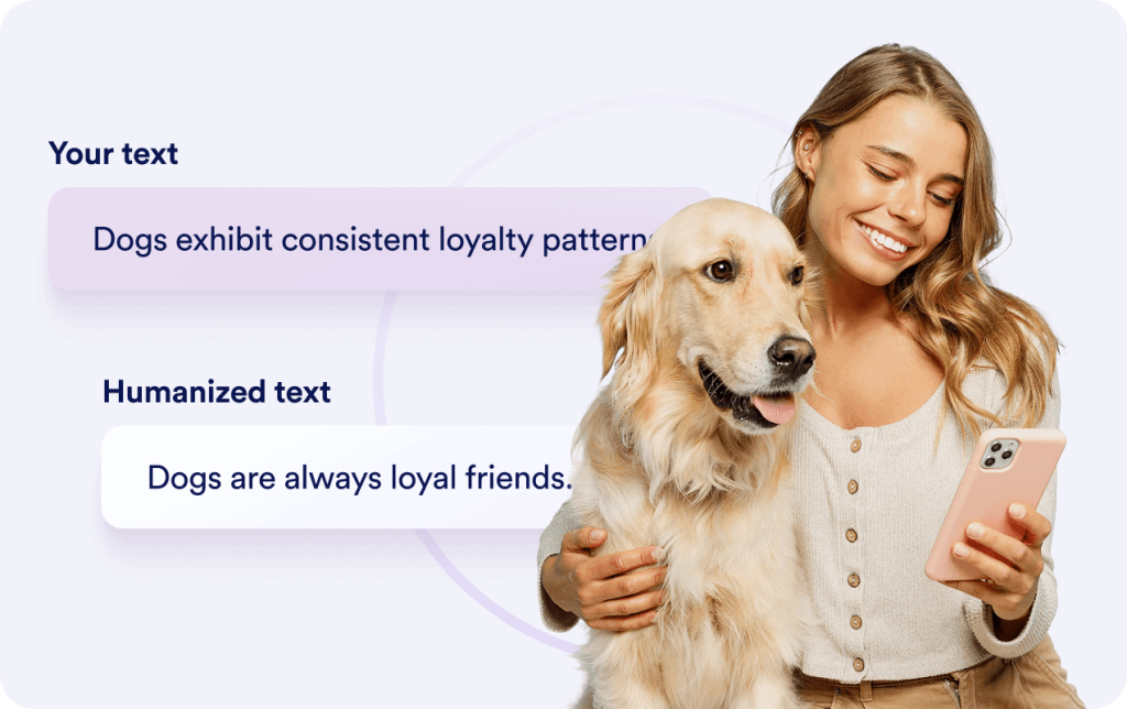 Human-sounding results, not AI voicea