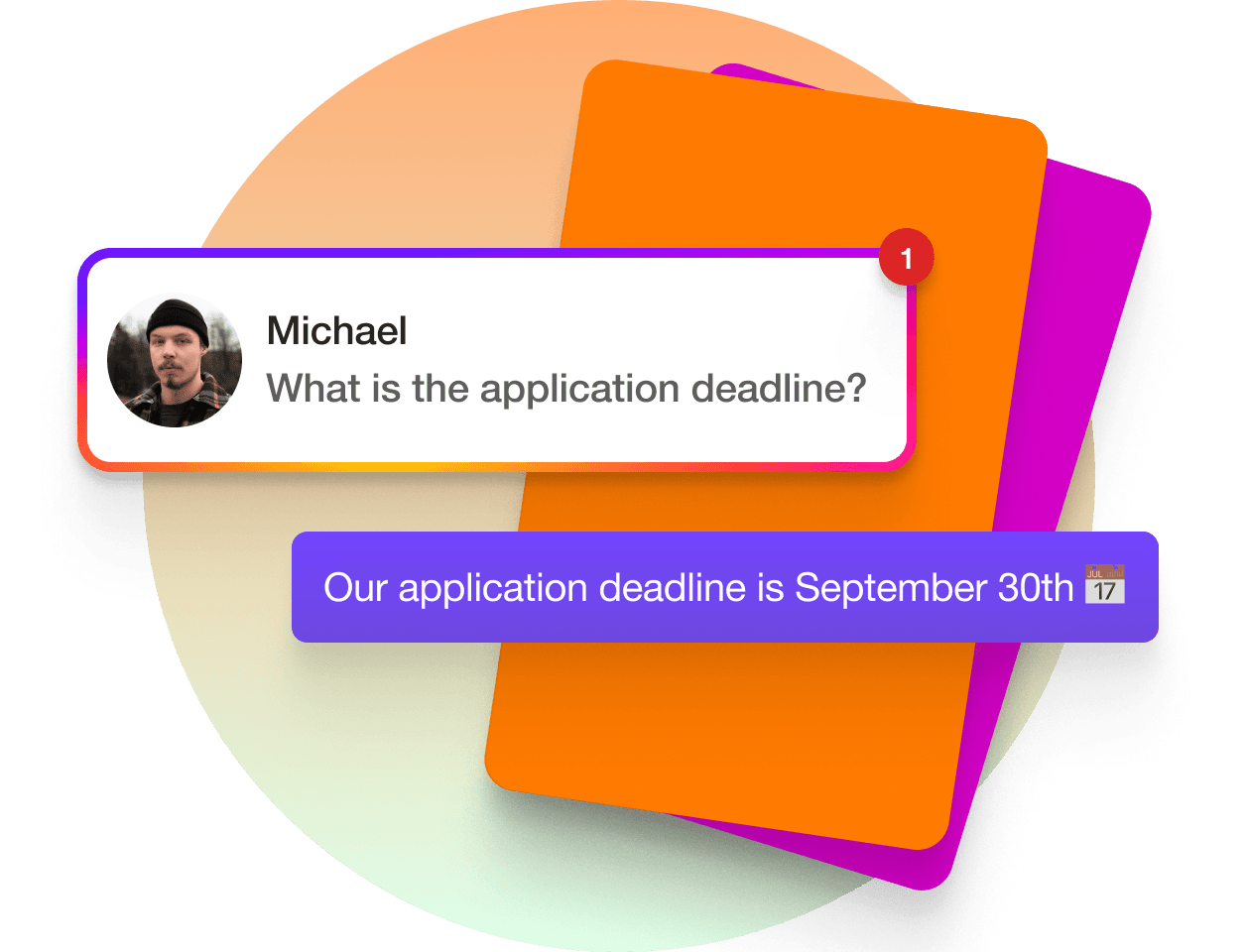 Faster responses to admissions questions