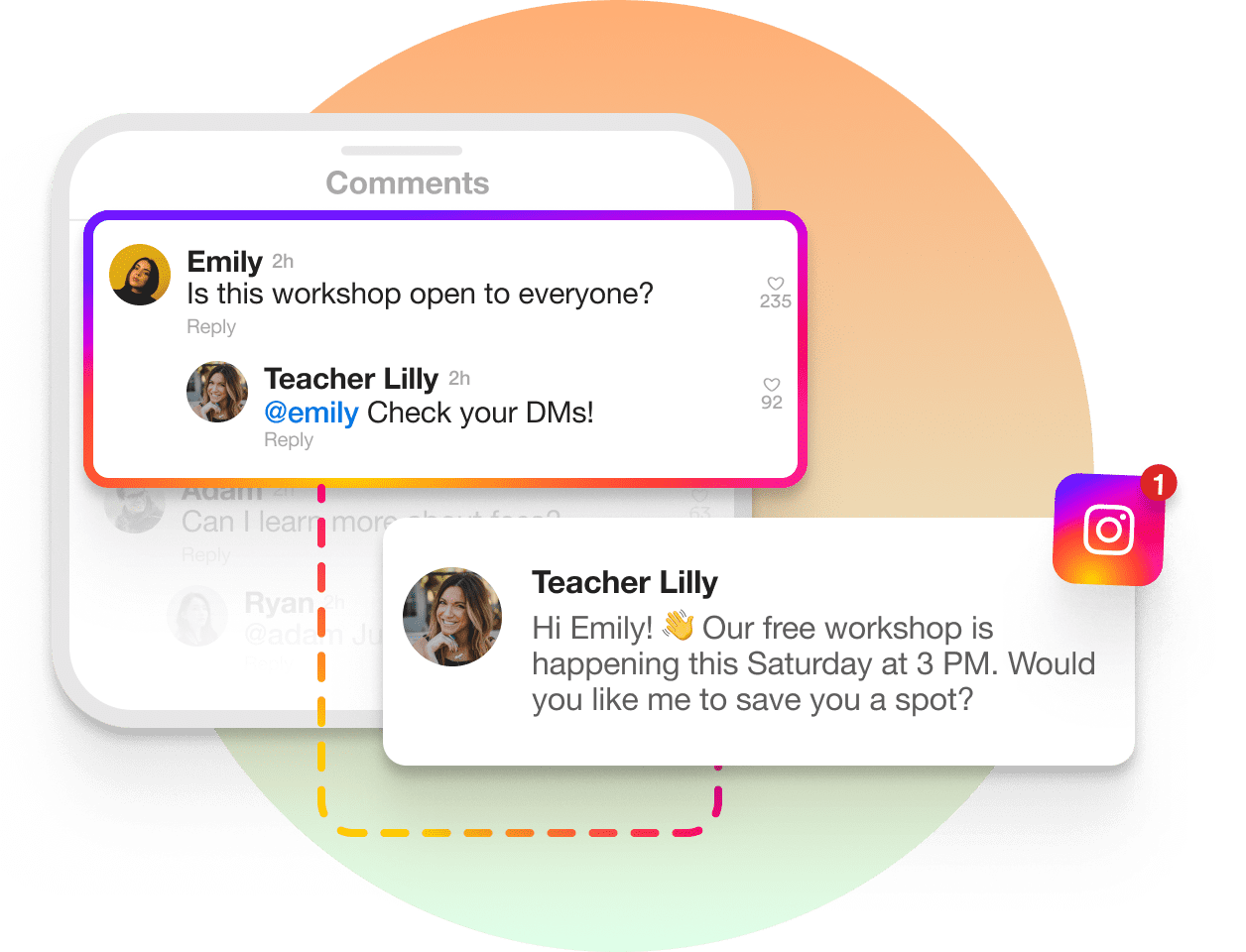 Streamline event communication