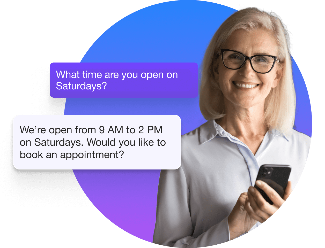 Faster responses to admissions questions