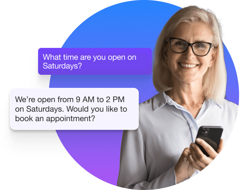 Faster responses to admissions questions