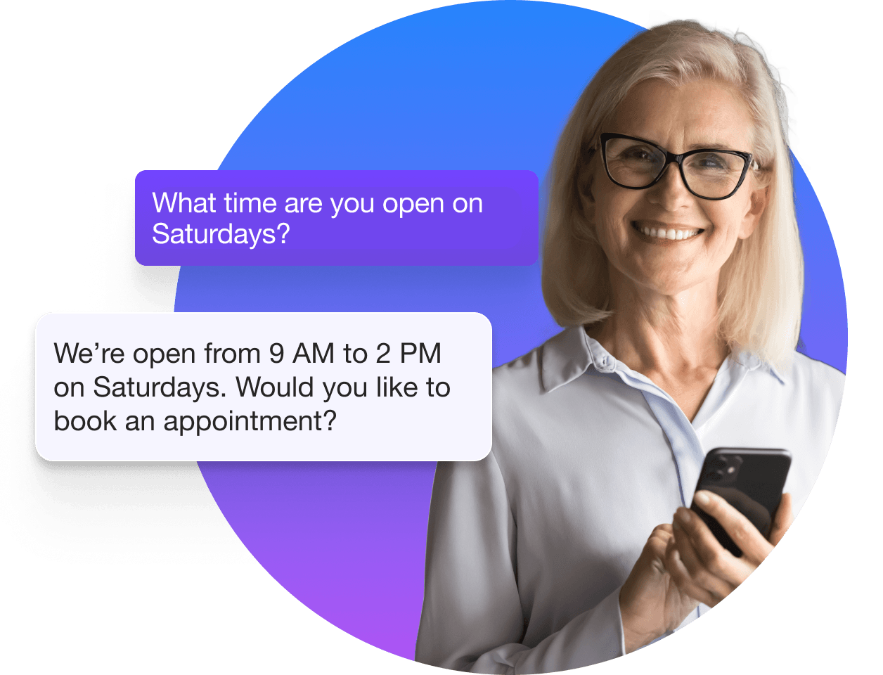 Faster responses to admissions questions