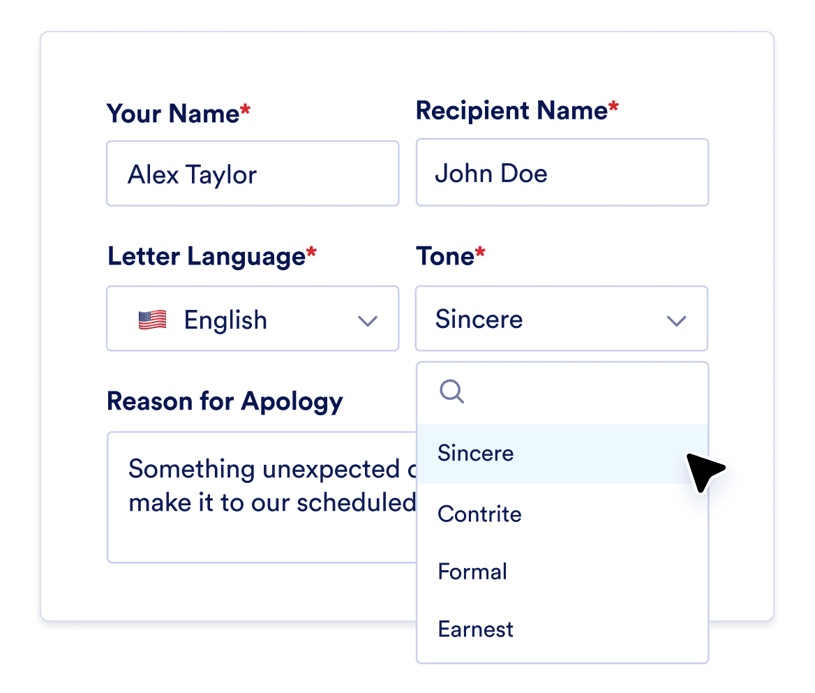 Input your details