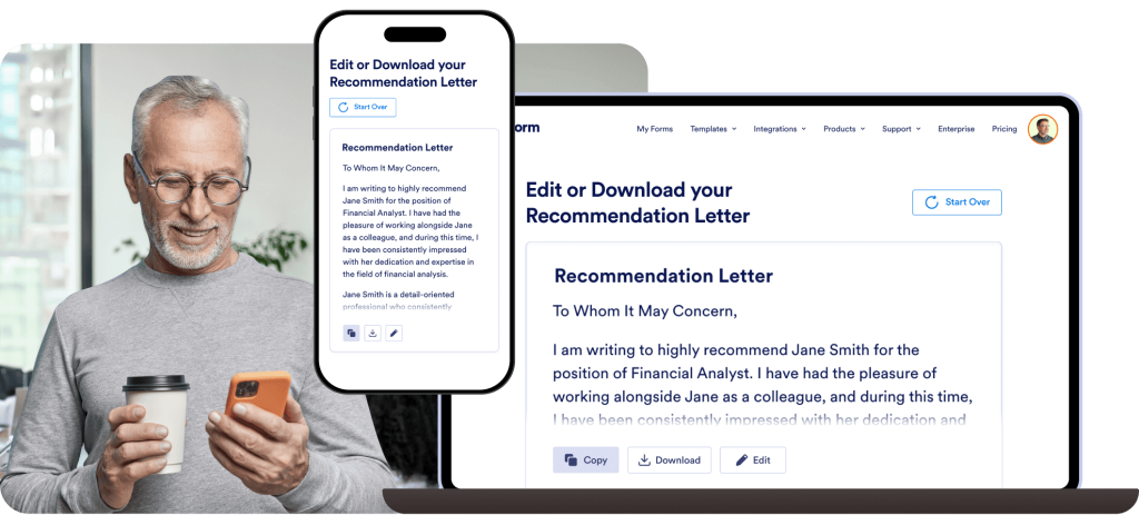 Create letters anywhere