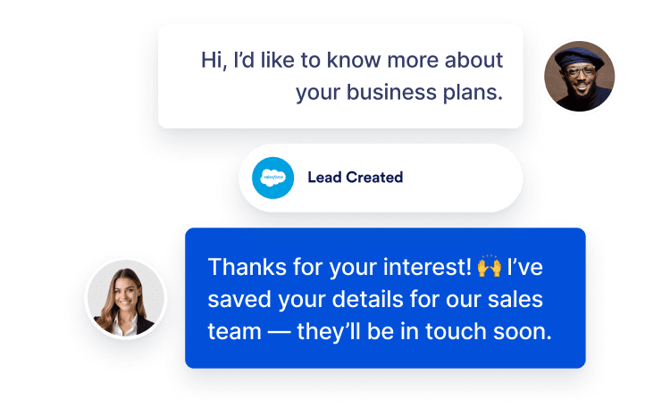 Lead capturing feature image mobile