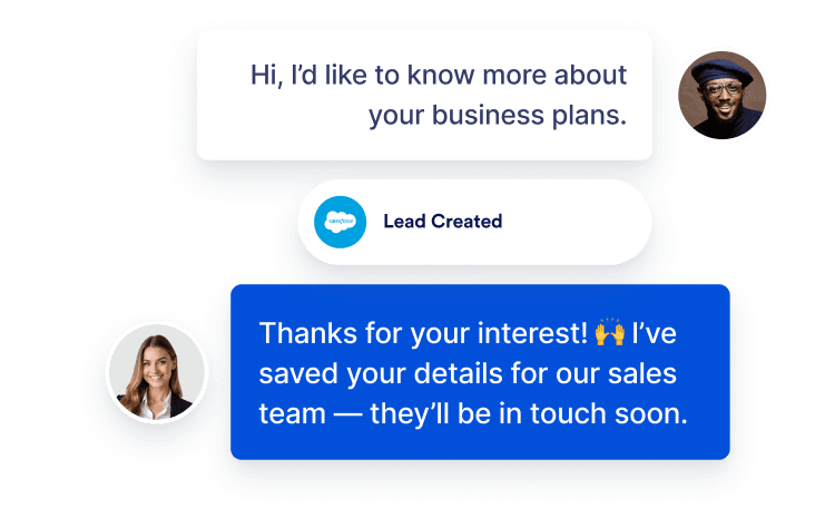 Lead capturing feature image mobile