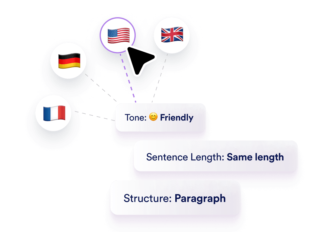 Choose language & tone