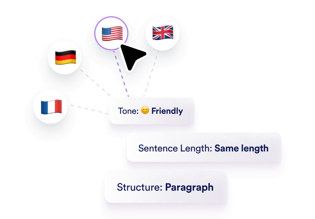 Choose language & tone