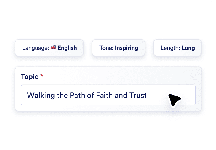 Enter your sermon topic