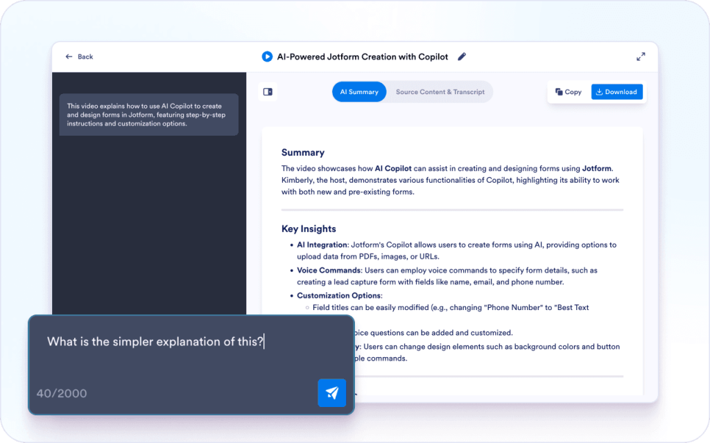 Ask questions about what the speaker explains