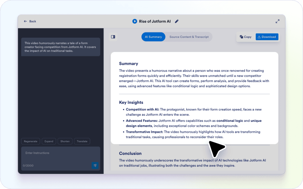 Focus on what matters in the video