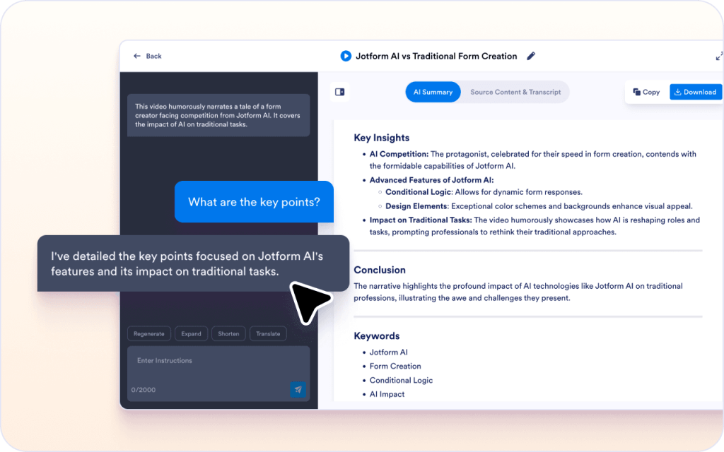 Turn spoken explanations into clear text