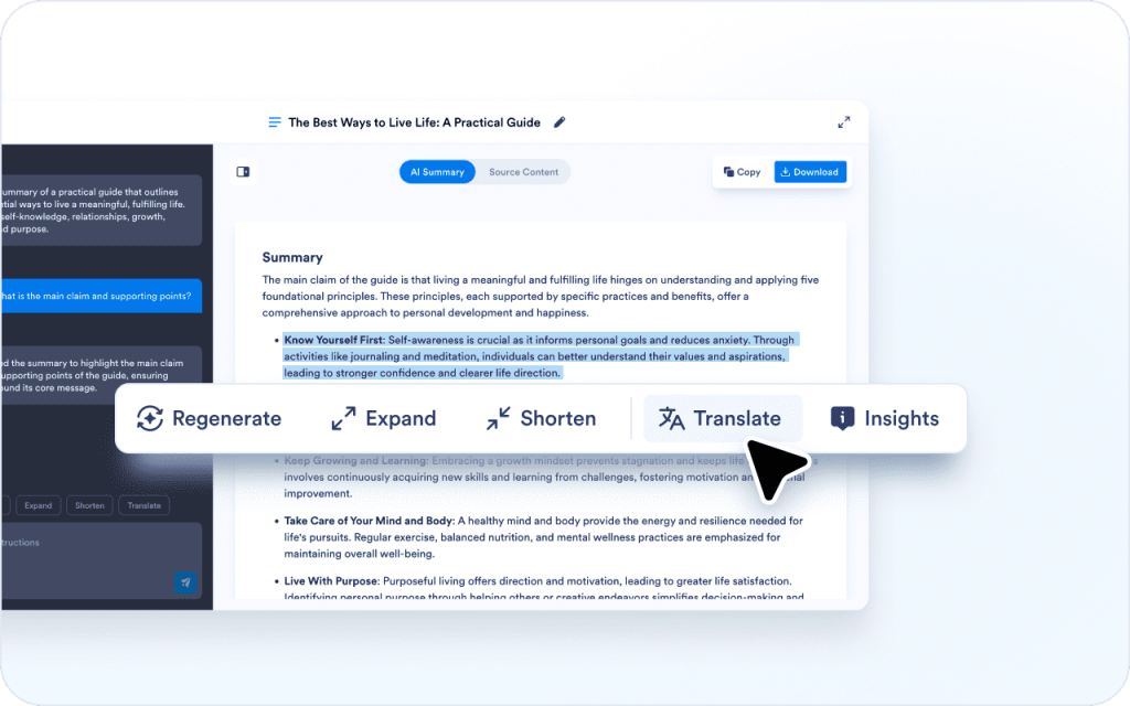 Clarify terms and claims while you read