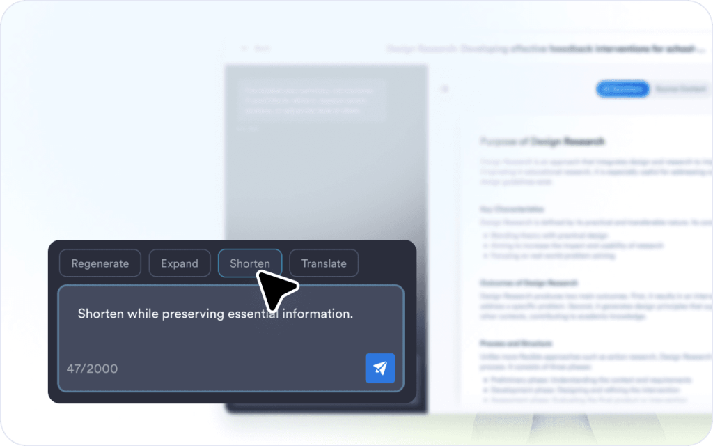 Customize your summary settings