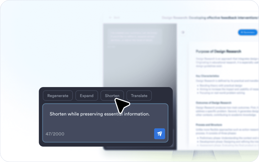 Customize your summary settings 