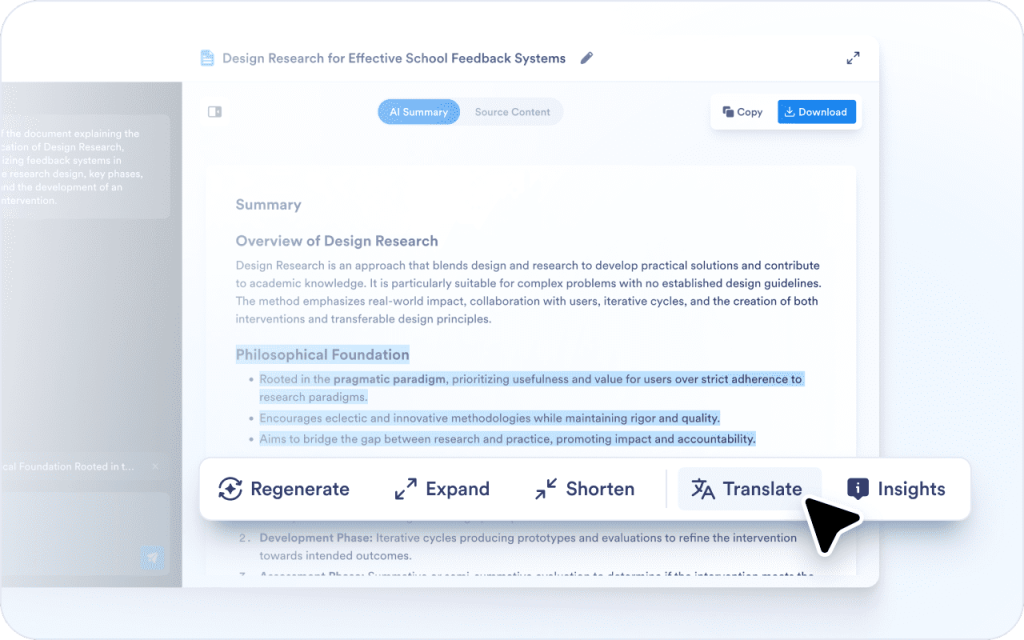  Select text and transform it