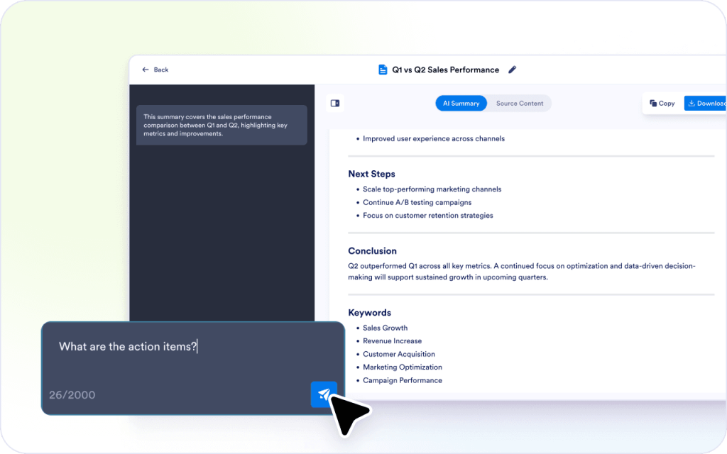 Control what the summary focuses on