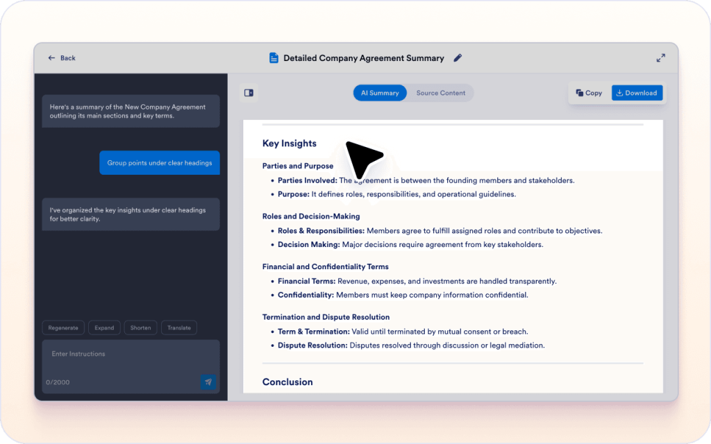 Turn dense PDF text into readable notes